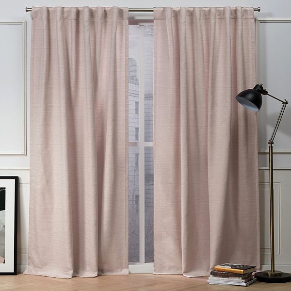 Nicole Miller New York 2-pack New York Mellow Slub Textured Window Curtains