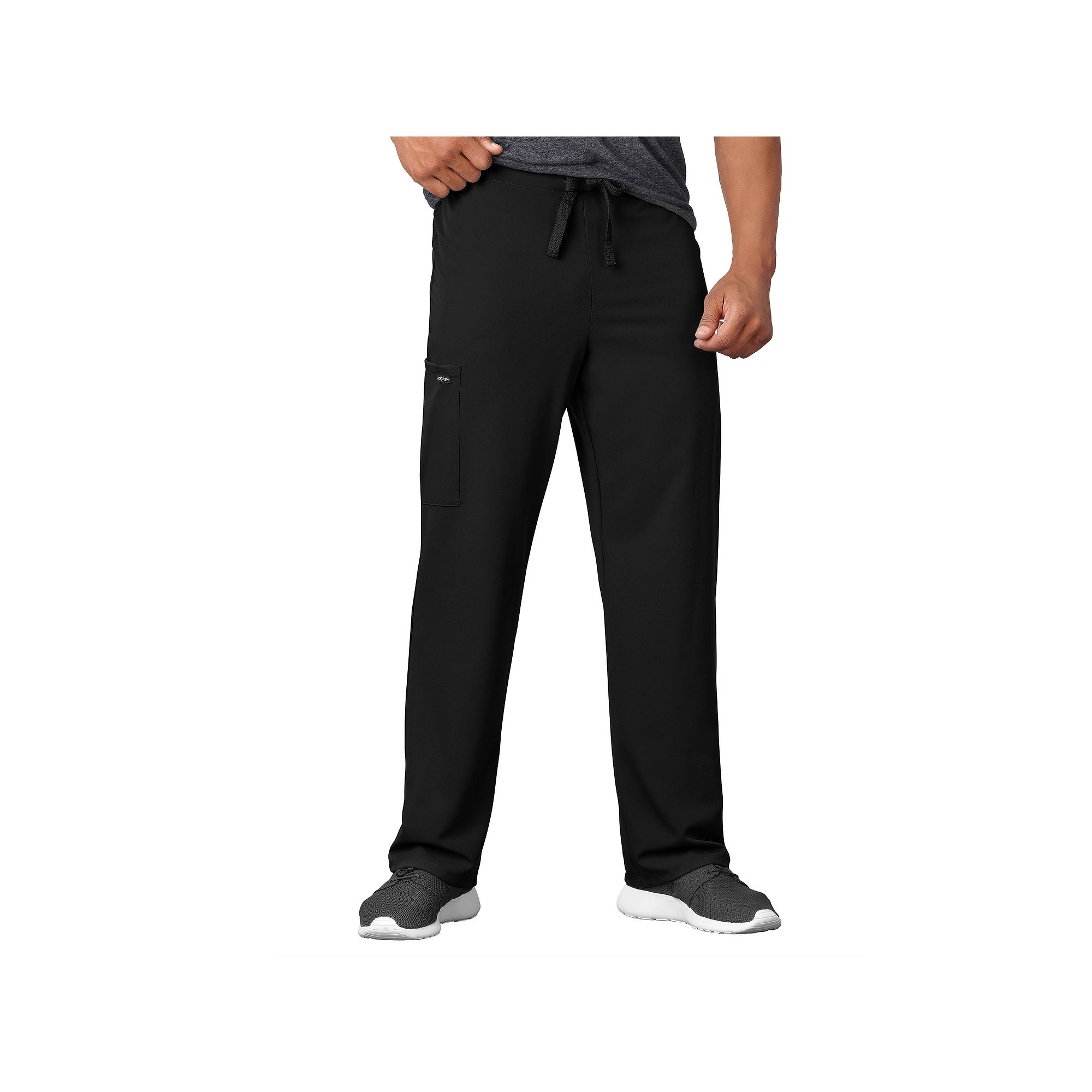 Big & Tall Unisex Jockey® Drawstring Scrub Pants, Mens, Size: XXL, Black
