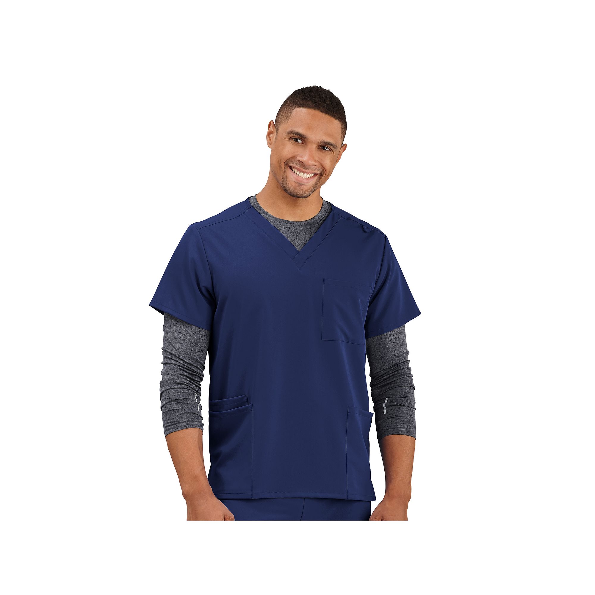 Unisex Jockey® 4-Pocket Scrub Top, Womens, Size: Large, Blue