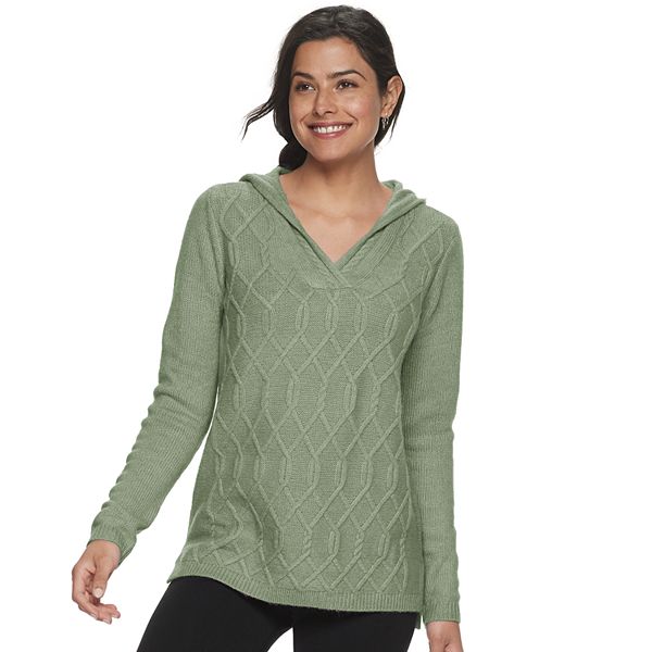 Women's Sonoma Goods For Life® Supersoft V-neck Hooded Sweater