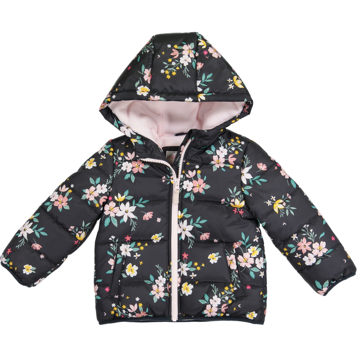 floral puffer jacket