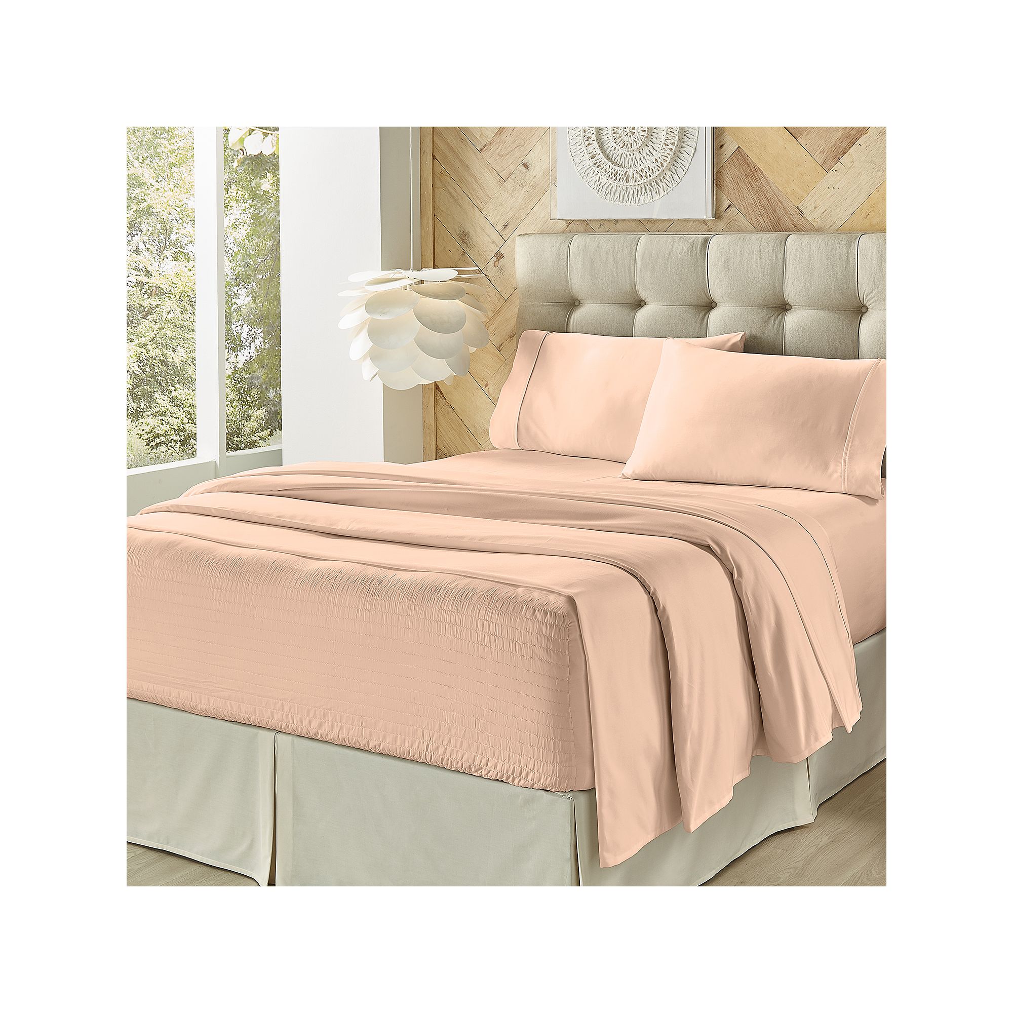 Royal Fit 500 Thread Count Sheet Set, Blush