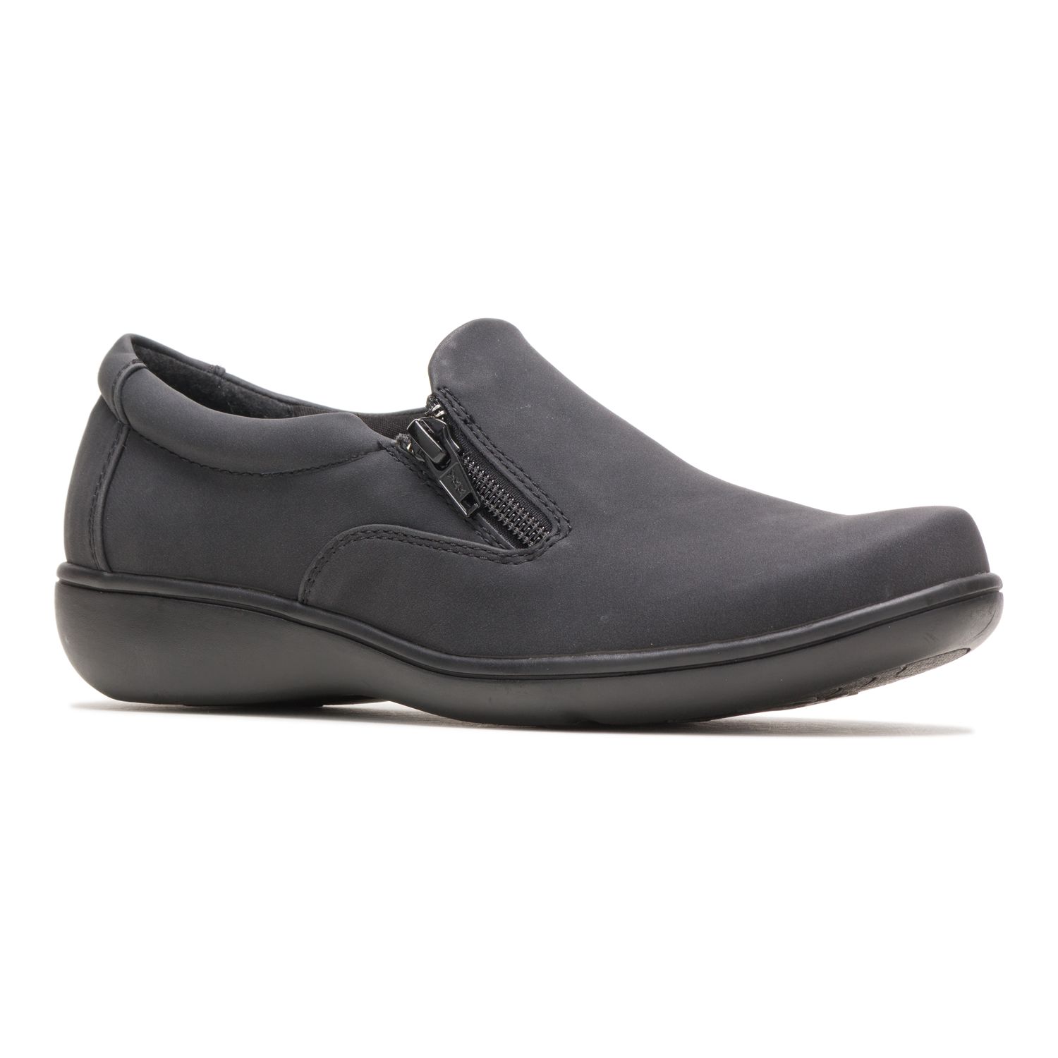 hush puppies black loafers