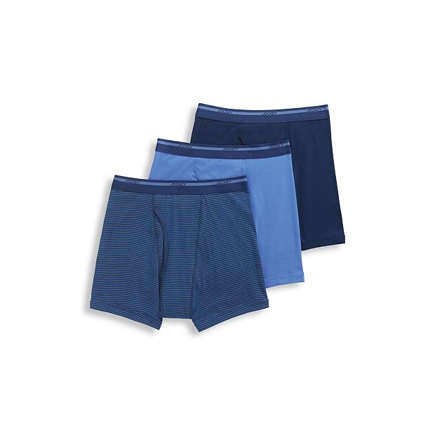 Buy Jockey 8008 Men Cotton Boxer Brief with Ultrasoft Waistband - Navy Blue  (Pack of 2) online