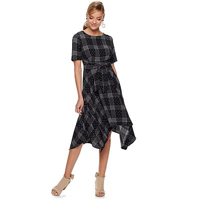 Women s ELLE Tie Handkerchief Dress