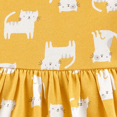 Baby Girl Carter's Yellow Cat Dress