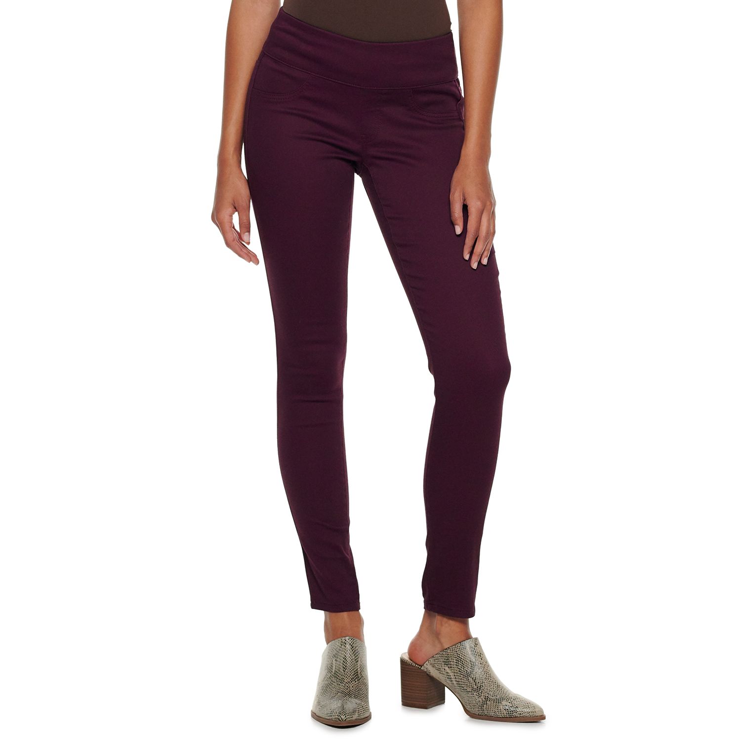 purple jeggings womens