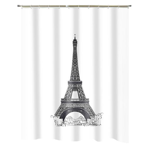 Popular Bath Eiffel Tower Shower Curtain