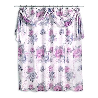 Popular Bath Michelle Shower Curtain & Scarf