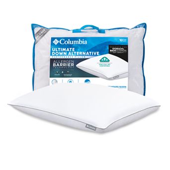 Columbia Down-Alternative Allergen Barrier Back Sleeper Pillow