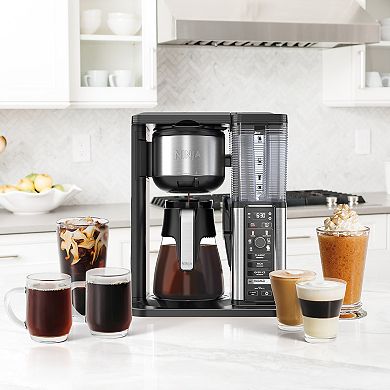 Ninja Specialty Coffee Maker with Fold-Away Frother & Glass Carafe CM401