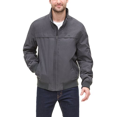 Men's Dockers® Microtwill Microfleece-Lined Stand-Collar Bomber Jacket