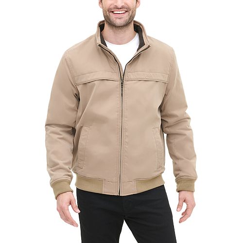 Men's Dockers Microtwill Microfleece-Lined Stand-Collar Bomber Jacket