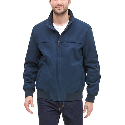 Men's Dockers Microtwill Microfleece-Lined Stand-Collar Bomber Jacket