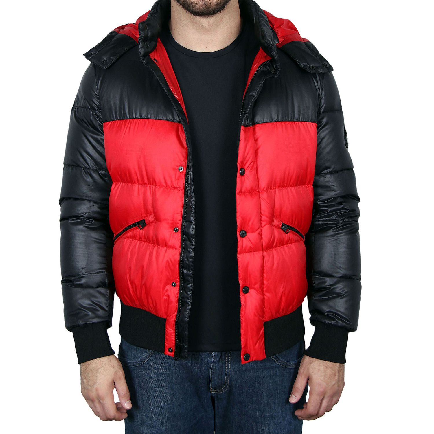 heavyweight down hooded puffer jacket