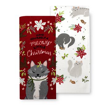 Christmas Here Comes Santa Claws Kitchen 2 Towel Set with Recipe – The Good  Cat Company