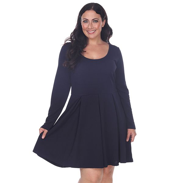 Plus Size White Mark Jenara Fit & Flare Dress