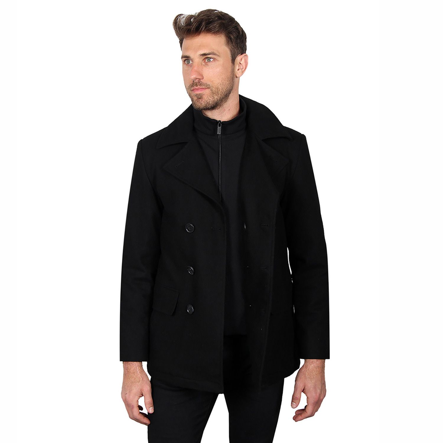 kohls mens pea coat