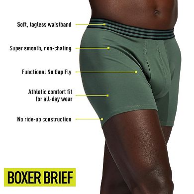 Men's adidas 4-Pack Core Stretch Cotton Boxer Briefs