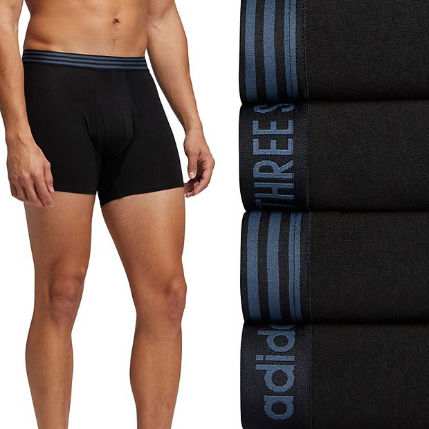 adidas Men's Core Stretch Cotton Boxer Brief Underwear (4-Pack), Night  Marine Blue/Crew Blue/Black, Small : : Clothing, Shoes &  Accessories