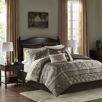 Madison Park Essentials Alexine Jacquard Complete Bedding Set