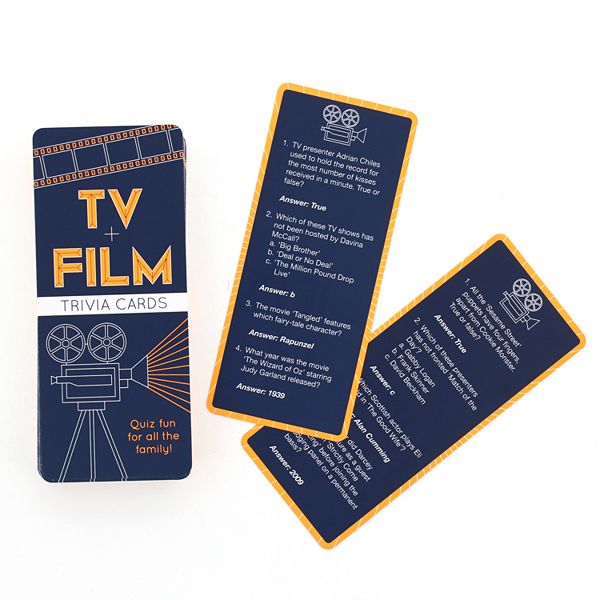 Trivia Quiz Cards Tv Film