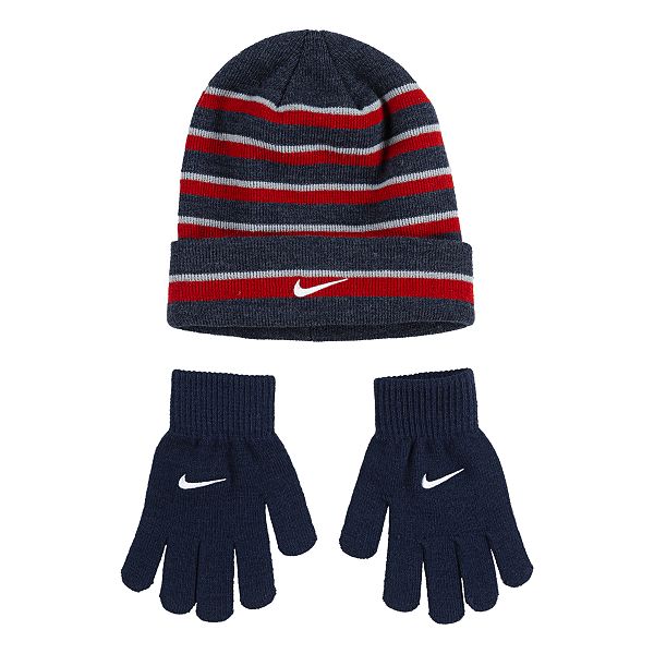 Boys 4 20 Nike 2 Piece Foldover Beanie Gloves Set - roblox black jacket with gloves