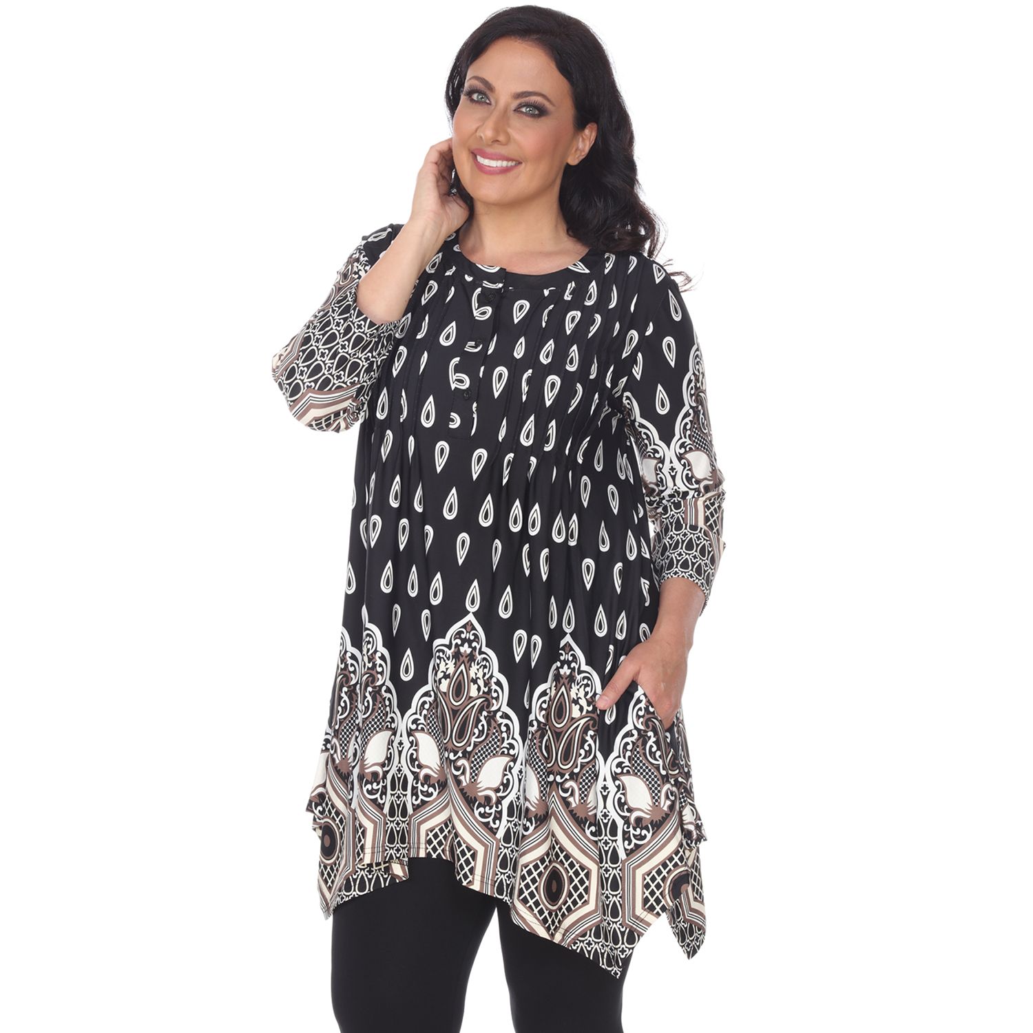 macys plus size tunic tops