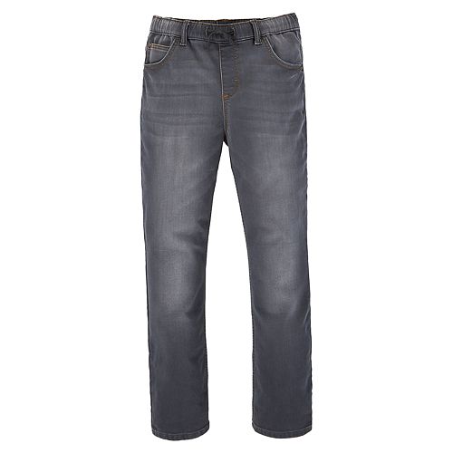 knit denim jogger pant