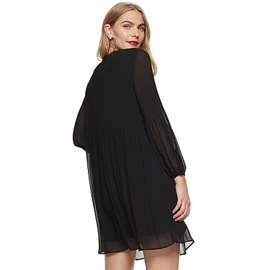 Women's Nine West Crystal-Pleated Shift Dress