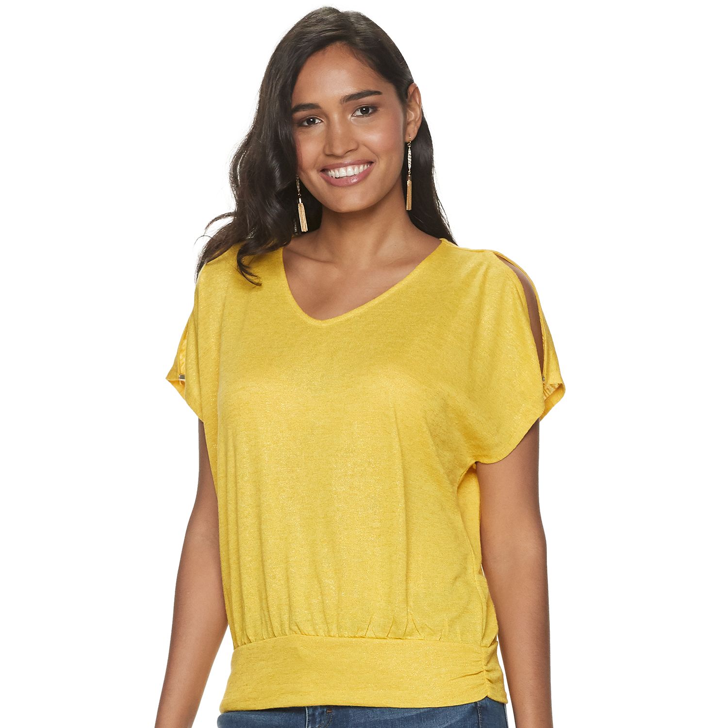 dolman top with banded bottom