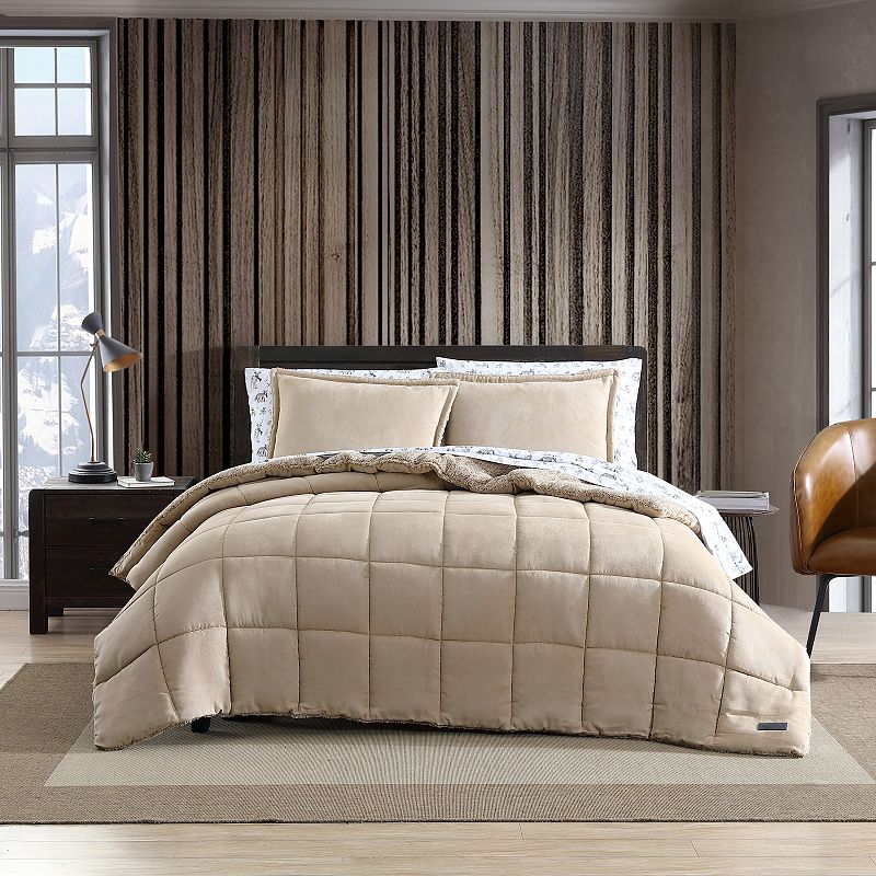 Eddie Bauer Sherwood Micro-Suede Comforter Set, Full/Queen Bedding