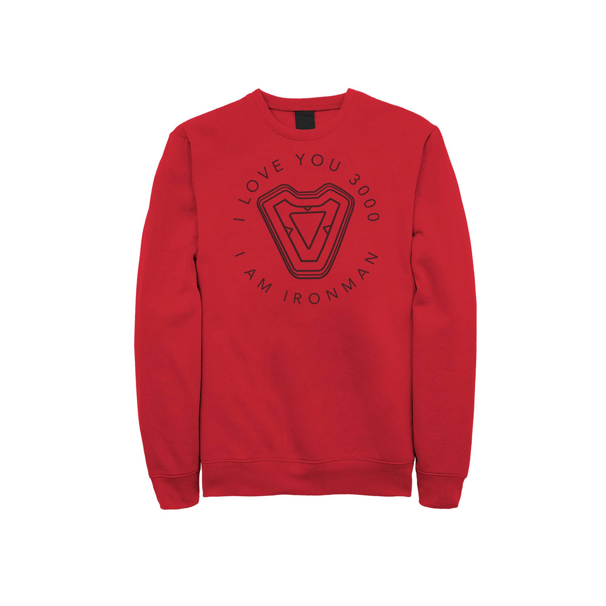Juniors Marvels Avengers Iron Man Heart Arc Reactor Quote Fleece, Girls,