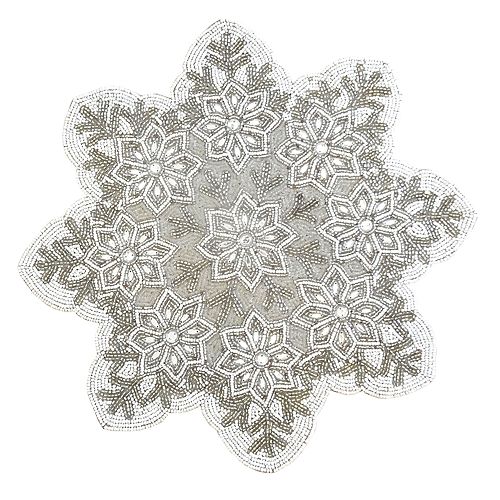 St. Nicholas Square® Beaded Snowflake Placemat