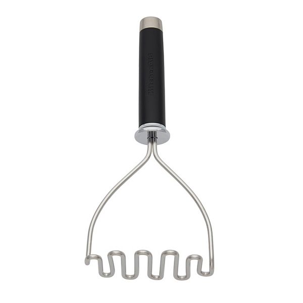 Gourmet Stainless Steel Wire Masher, 10.24-Inch, Aqua Sky