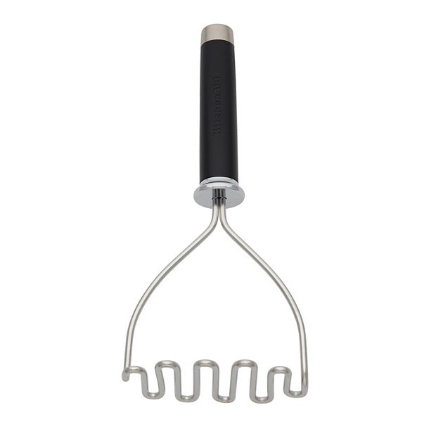 KitchenAid Gourmet Stainless Steel Wire Masher, 10.24-Inch, Black