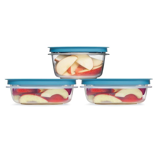 Rubbermaid 6pc Food Storage Container Set (3 containers, 3 lids)