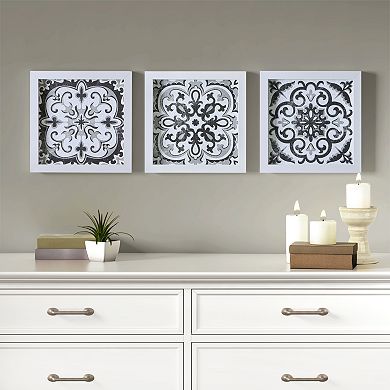Madison Park Tile Deco Box Wall Art 3-piece Set