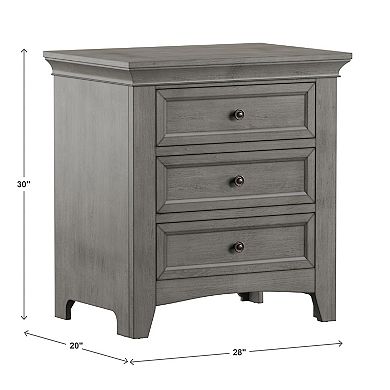 HomeVance Sophia 3-Drawer Nightstand