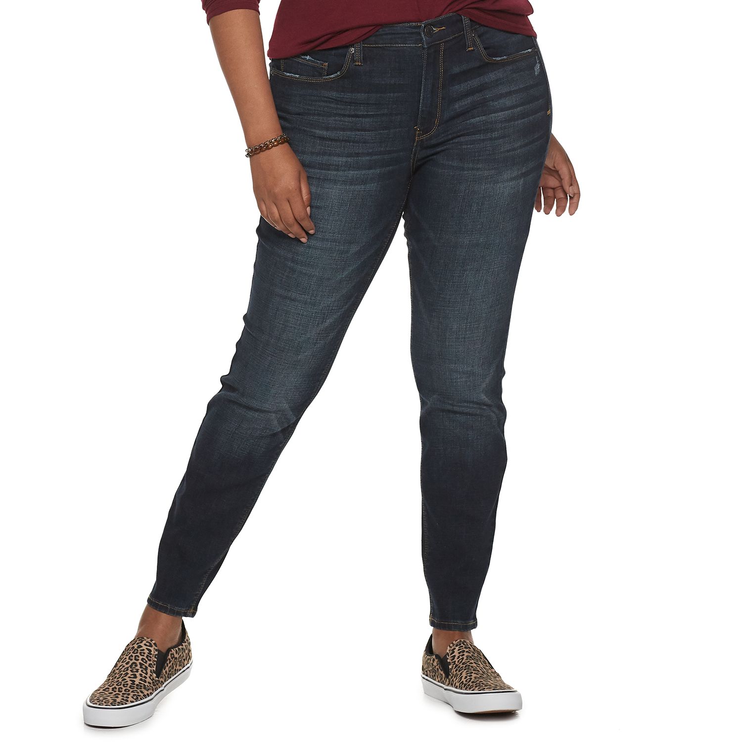 plus size low rise skinny jeans