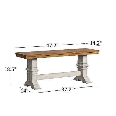 HomeVance Zackery Dining Bench