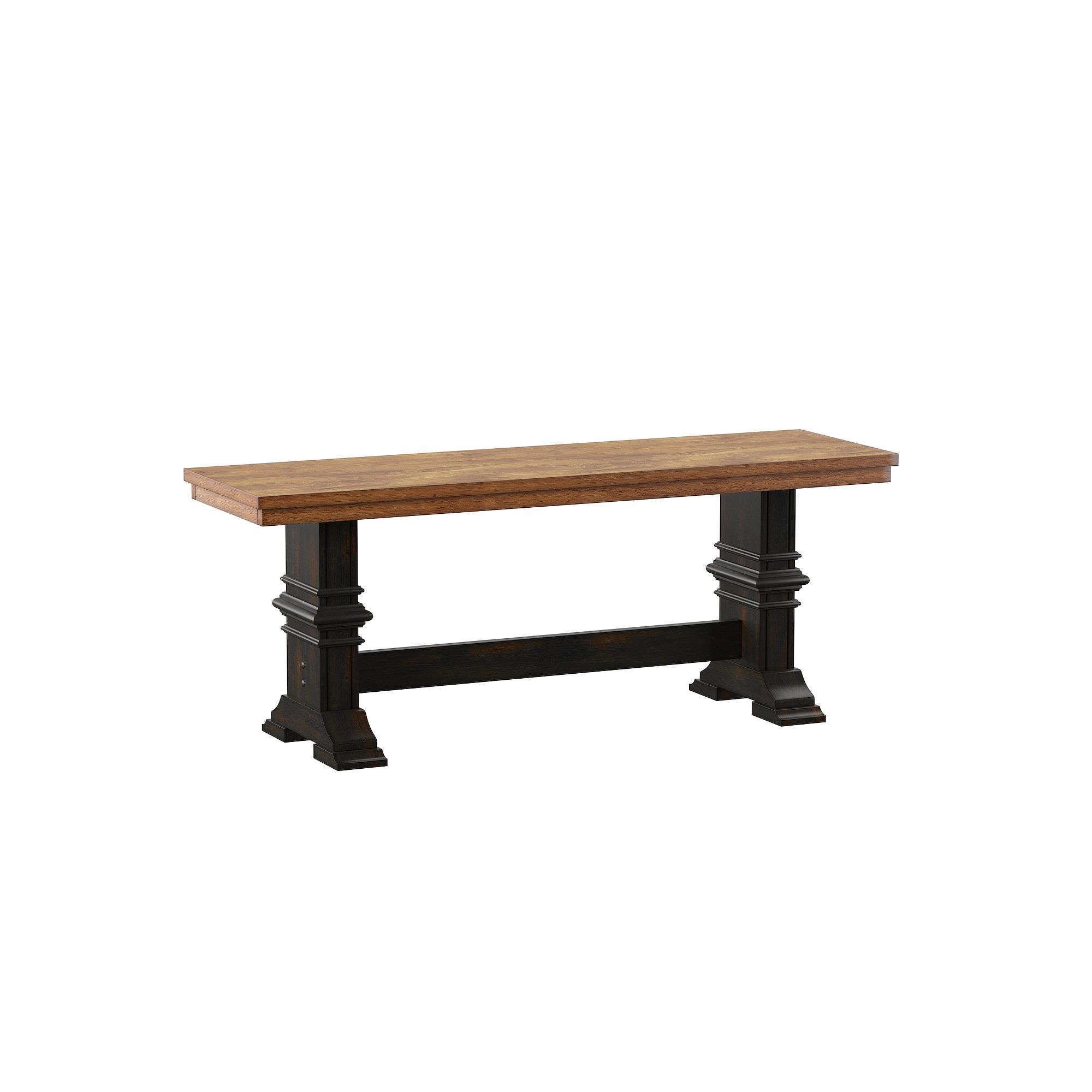 HomeVance Zackery Dining Bench, Black