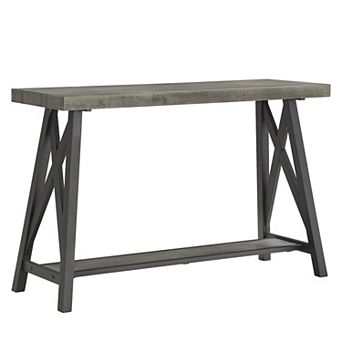 HomeVance Industrial Finish Sofa Table