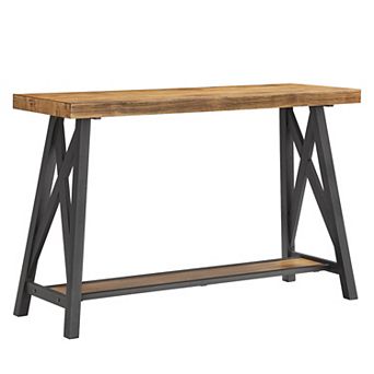 HomeVance Industrial Finish Sofa Table