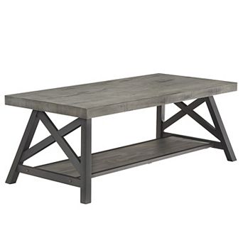 HomeVance Industrial Coffee Table