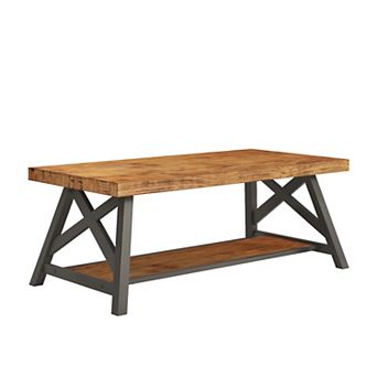 HomeVance Industrial Coffee Table