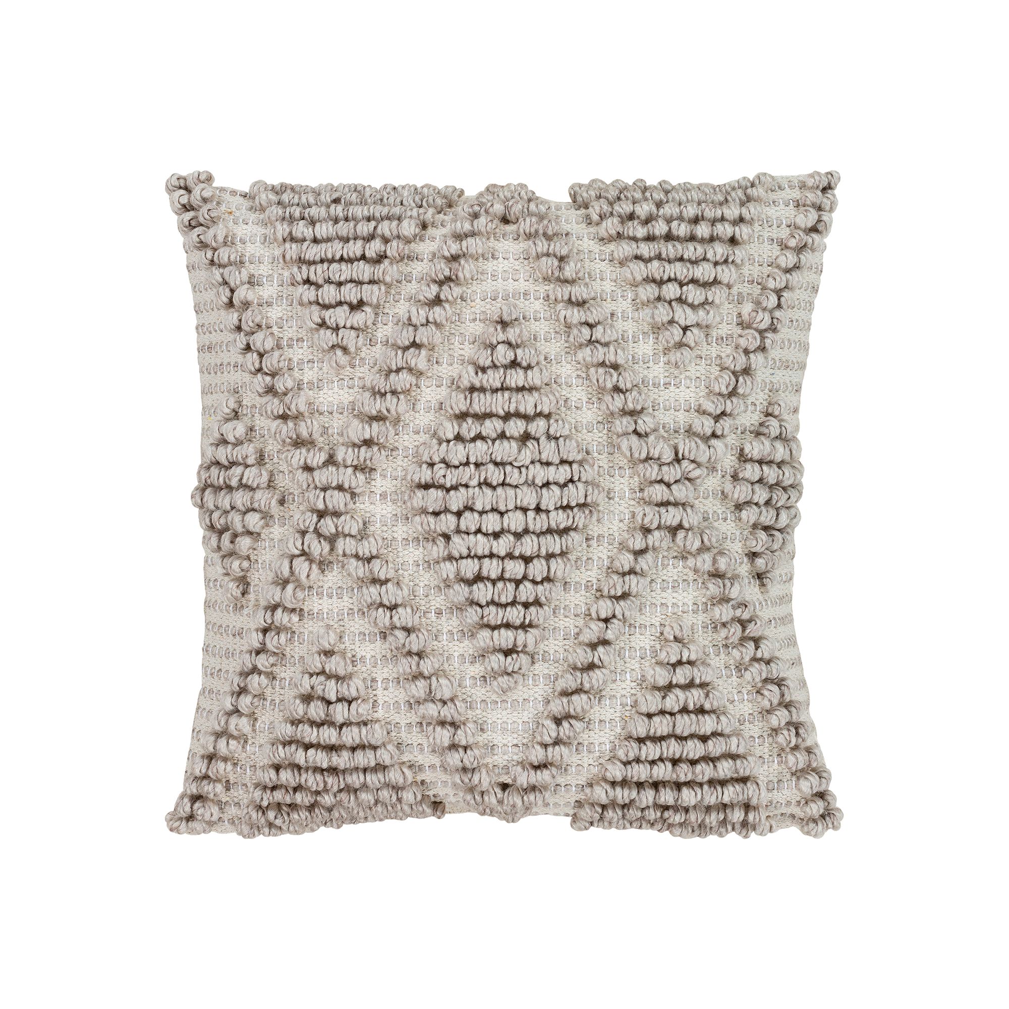 Decor 140 Looped Grey Pillow, Gray