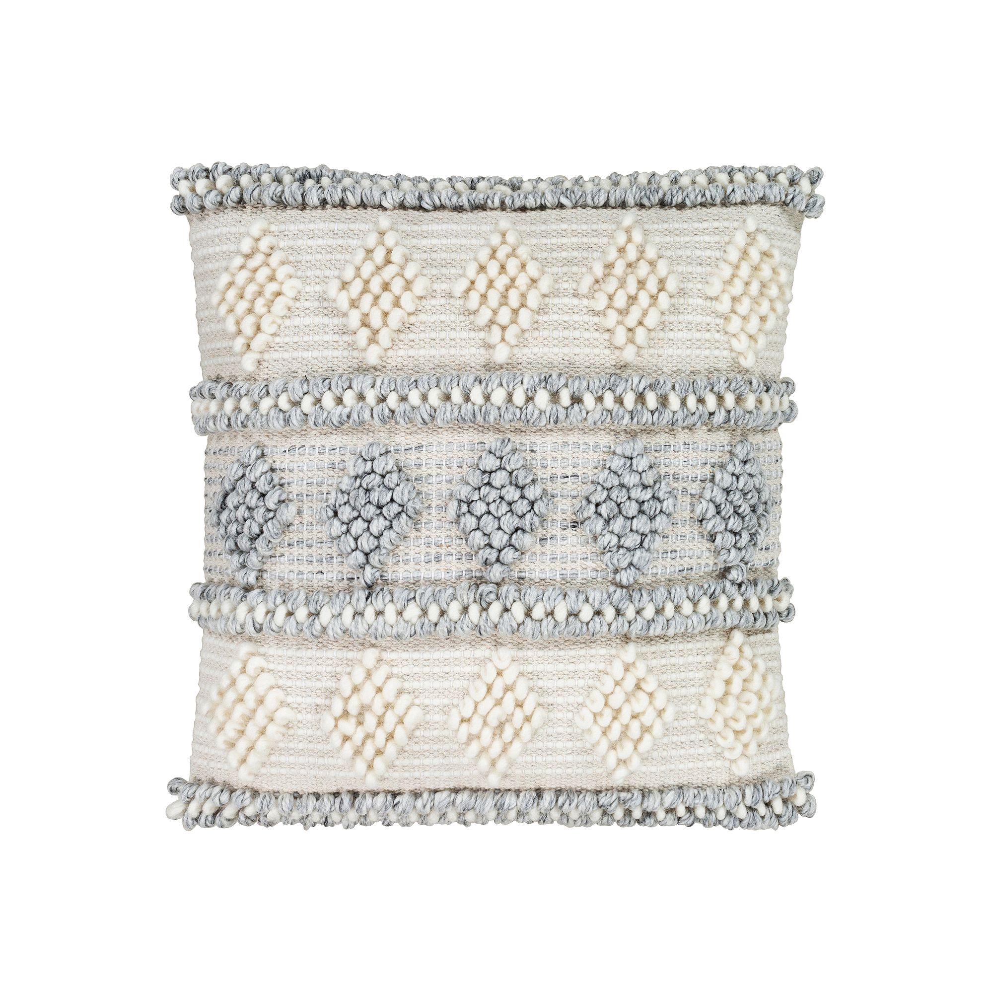 Decor 140 Triangle Cream Pillow, Ivory