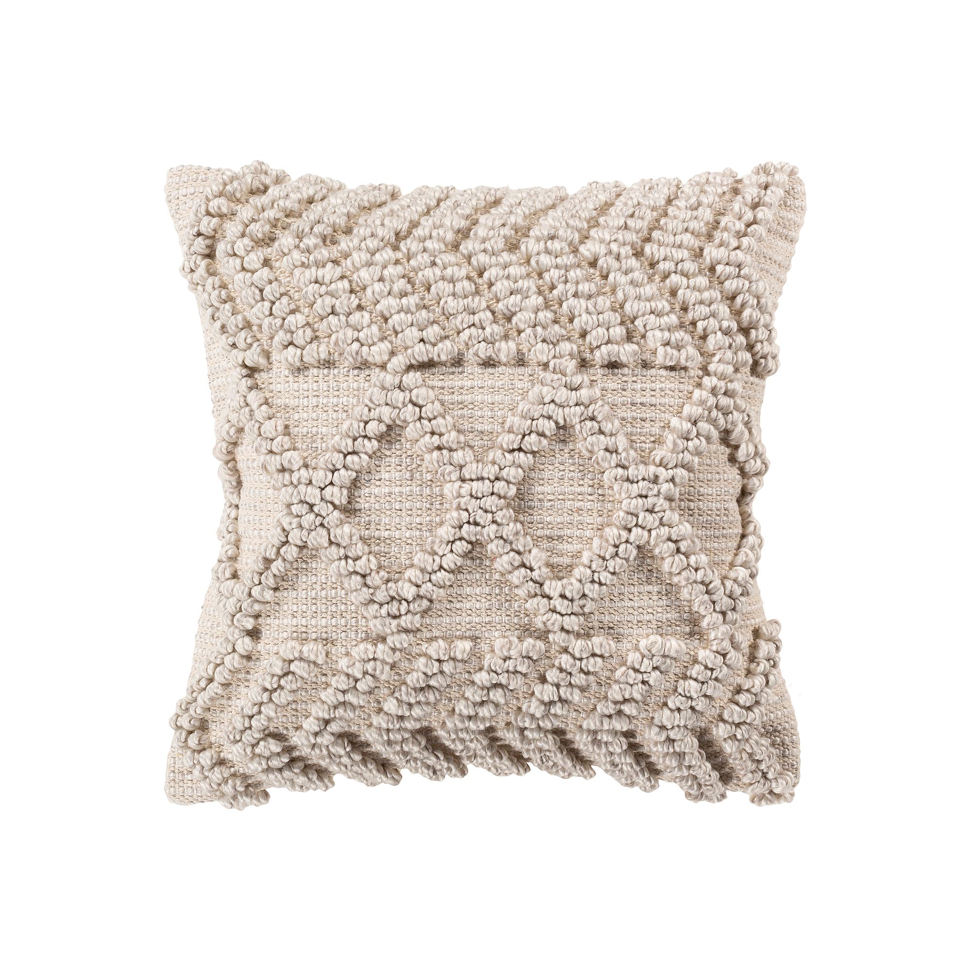 Decor 140 Dot Cream Pillow, Ivory