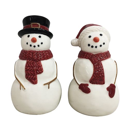 St. Nicholas Square® Yuletide Snowman Salt & Pepper Shaker Set